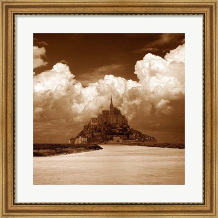 Framed Mont San Michel Print