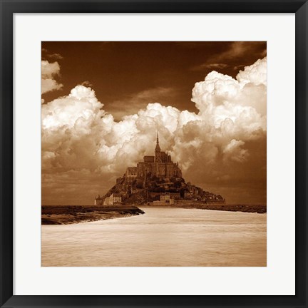 Framed Mont San Michel Print