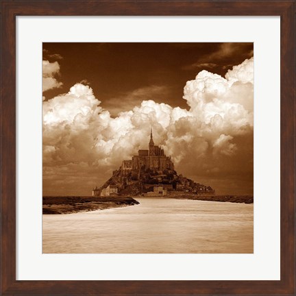 Framed Mont San Michel Print