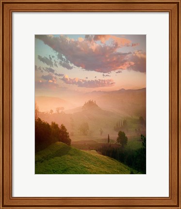 Framed Villa, Toscana Print