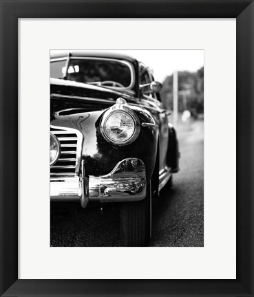 Framed Classic Car II Crop Print