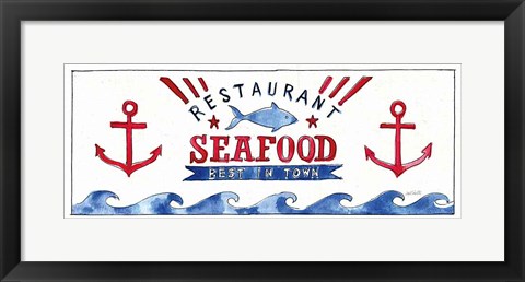 Framed Seafood Shanty X Print