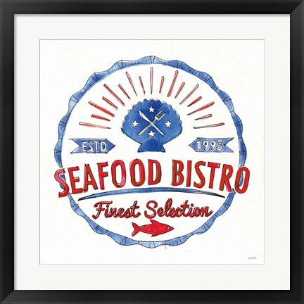 Framed Seafood Shanty VII Print