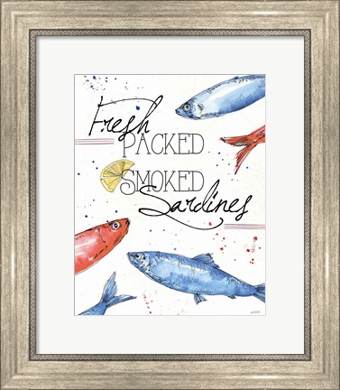 Framed Seafood Shanty III Print