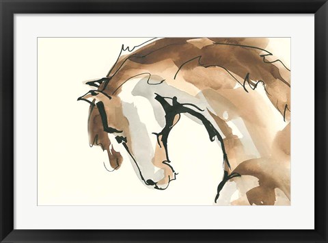 Framed Horse Head II Print