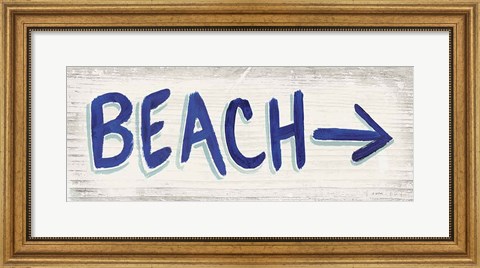 Framed Beach Time VII Print