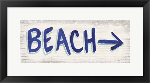 Framed Beach Time VII Print