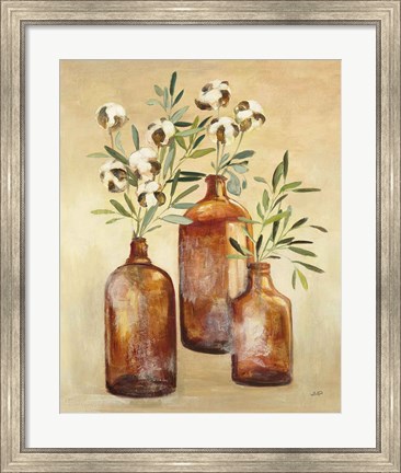 Framed Cotton Still Life III Print