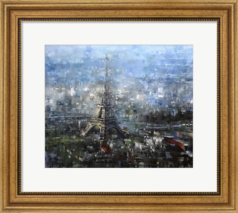 Framed Blue Paris Print