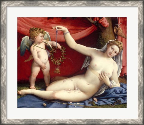Framed Venus and Cupid Print