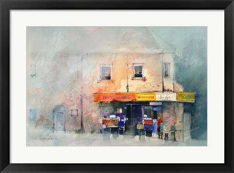 Framed Corner Store Print