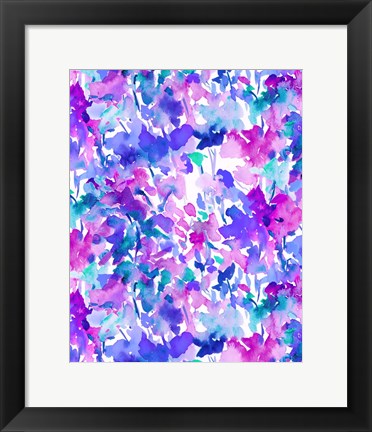 Framed Local Color Purple Print