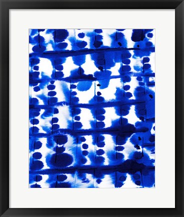 Framed Parallel Electric Blue Print