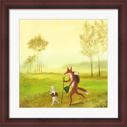 Framed Master Lamb and His Painting Master Print