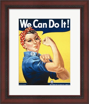 Framed Rosie the Riveter Print