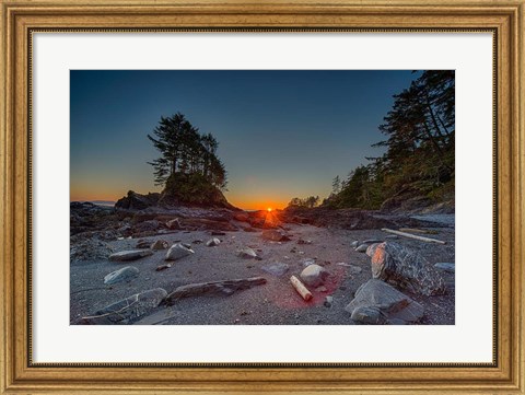 Framed Westcoast Sunset Print