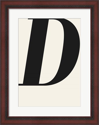 Framed D Print