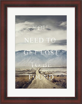 Framed Get Lost Print