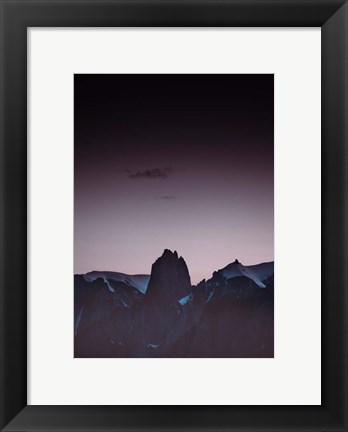 Framed Purple Light 1 Print