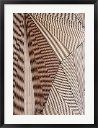 Framed Wooden Structure Print