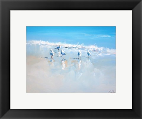 Framed Sorrento Gulls Print