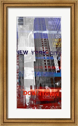 Framed New York Sky II Print