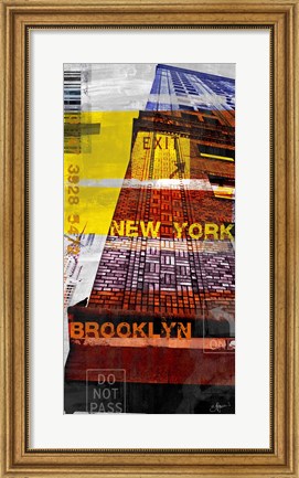 Framed New York Sky III Print