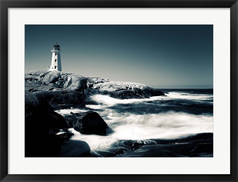 Framed Lighthouse, Peggy&#39;s Cove Print