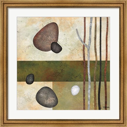 Framed Sticks and Stones VI Print