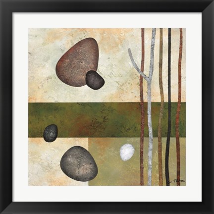 Framed Sticks and Stones VI Print