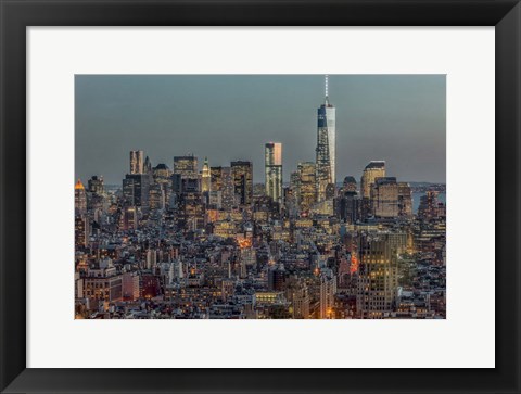 Framed Downtown Skyline 12 Print