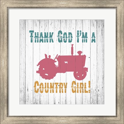 Framed Country Girl Print