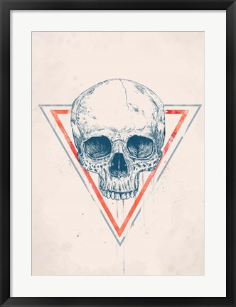 Framed Skull in Triangle No. 2 Print