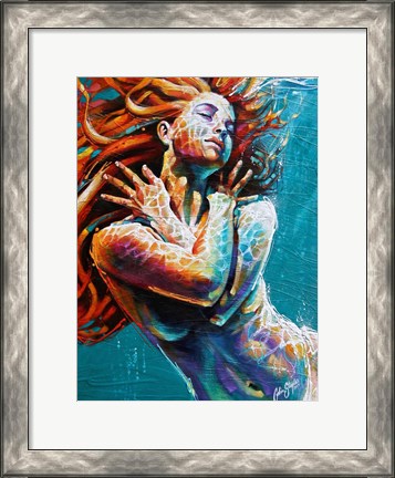 Framed Floating in Color Print