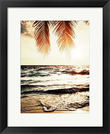 Framed Night Beach Print