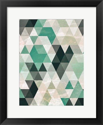 Framed Triangle Pattern Print