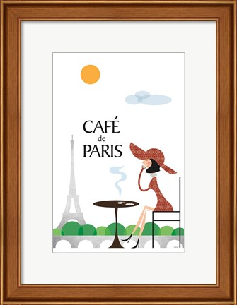 Framed Cafe de Paris Print