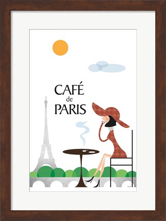 Framed Cafe de Paris Print