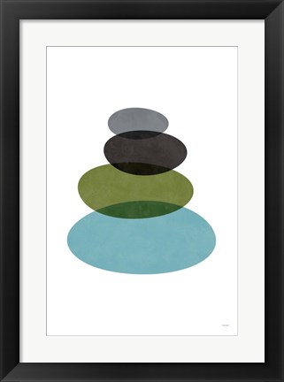 Framed Modern Stones Print