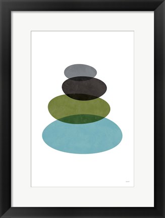 Framed Modern Stones Print