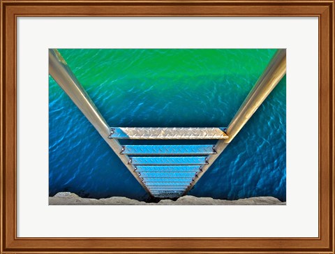 Framed Sea Ladder Print