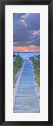 Framed Sunrise Boardwalk Print