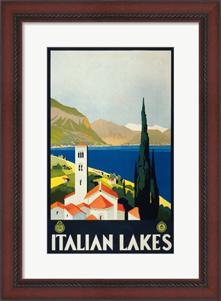 Framed Italian Lakes Print