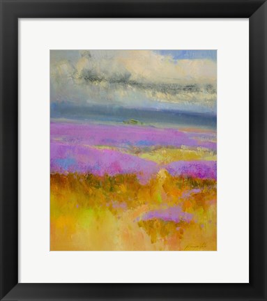 Framed Field of Lavenders 1 Print