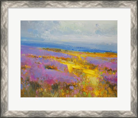 Framed Field of Lavenders 2 Print