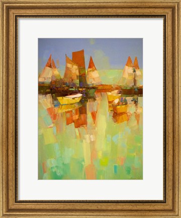 Framed Harbor Print