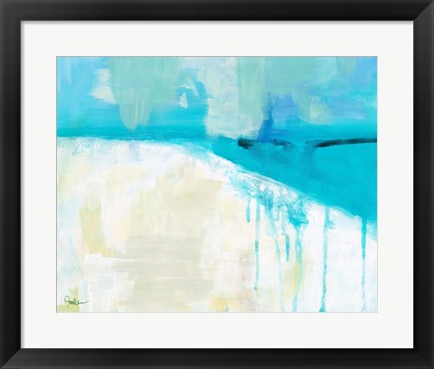 Framed Coastal Blues 1 Print