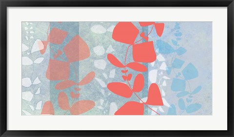 Framed Dimensional Leaves Print