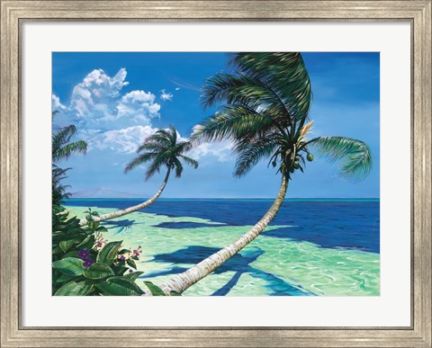 Framed Beckoning Palms Print