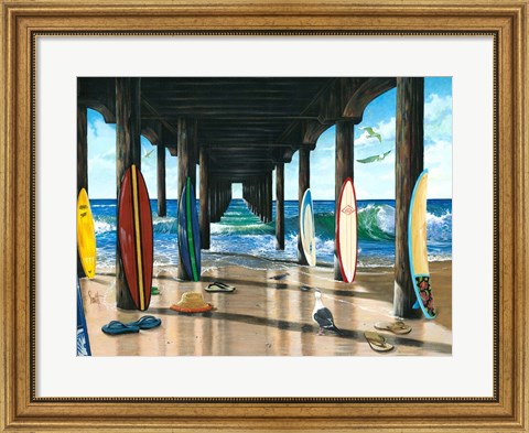 Framed Pier Group Print